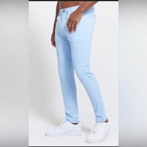 Light Blue Slim Stretch Pants